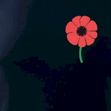 Vlčí mak ikonka na prsníku