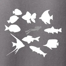 Potápač ryby štvorec