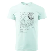 Plechý - vrstevnice v obdĺžniku