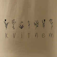 Kvitnem - Nápis s kvetinami