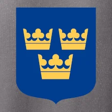 Švédsky znak tri korunky na prsník