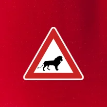 Dopravná značka - Pozor lev