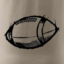 Americký futbal lopta skica