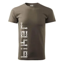 Biker nápis na výšku reťaz