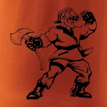 Hasič stojaci - nápis hasiči - Veľký nápis na chrbte