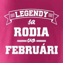 Legendy sa rodia vo februári