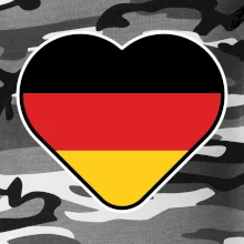 Germany love veľké - Nemecká vlajka Germany love veľké - Nemecká vlajka