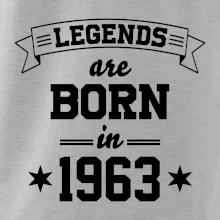Legends are born in 1963