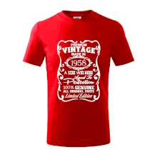 Vintage Etiketa - 1958