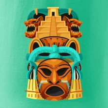 Mayová maska s pyramídou