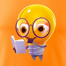 Žiarovka premýšľa nad knihou