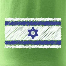 Vlajka Izrael kreslená