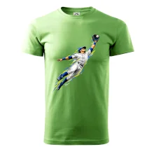 Baseballový polař chytá míček ve výskoku