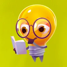 Žiarovka premýšľa nad knihou