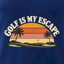 Golf is my escape retro západ slunce