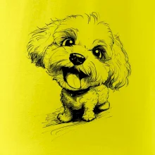 Čiernobiela karikatúra Bišónik