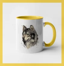 Hlava vlka kreslená