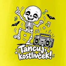 Tancuj kostlivček s boomboxom