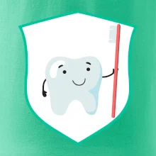 Zúbok na prsníku - zubná kefka