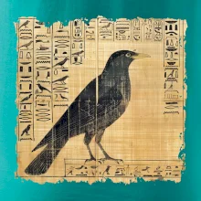 Egyptské hieroglyfy vták