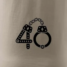 Narodeninové tričko pre policajta - putá 40