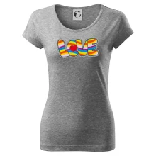 Love nápis dúhový