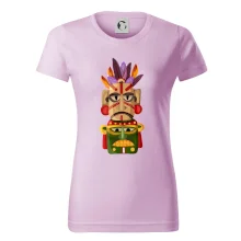 Mayová maska s perím