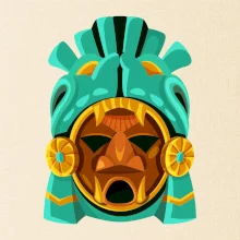 Mayová maska mätová