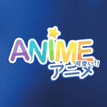 Anime nápis dúhový