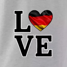 Love Nemecká vlajka Love Nemecká vlajka