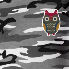 Folklór na prsníku sova Folklór na prsníku sova