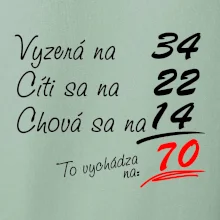 Vyzerá, cíti sa, chová sa - 70 rokov