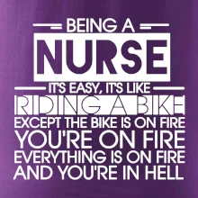 Being a nurse - bike
