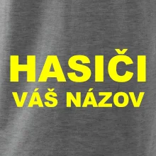 Hasiči - žltý nápis - váš názov zboru
