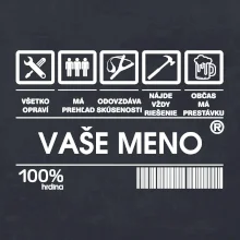 Vaše meno - čiarový kód