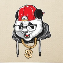 Hip hop panda