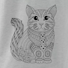 Mačka sediaca mandala Mačka sediaca mandala