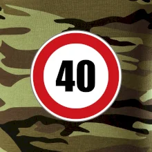 Dopravná značka - obmedzenie rýchlosti 40 Dopravná značka - obmedzenie rýchlosti 40