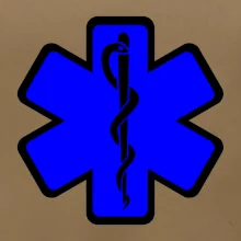 Rescue - Hviezda na prsníku + nápis na chrbte