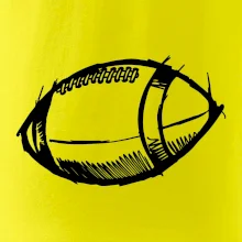 Americký futbal lopta skica