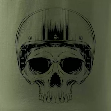 Motorkár lebka s guľatou hlavou