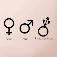 Muž žena programátor