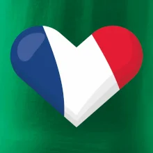 Francúzska vlajka srdca