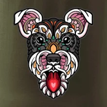 Knírač hlava barevná