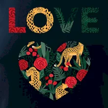 Love srdce divočina  (Pecka design)