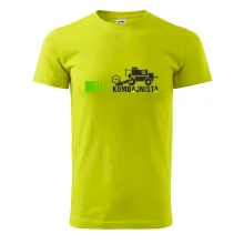 Kombajnista zelená a žltá Kombajnista zelená a žltá