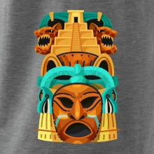 Mayová maska s pyramídou