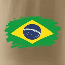 Brazília vlajka štetkou