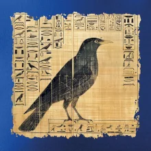 Egyptské hieroglyfy vták