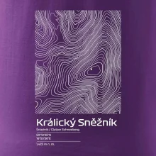 Králický Sněžník - vrstevnice v obdĺžniku